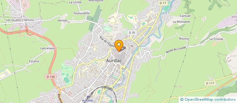 localisation de l'entreprise MONSIEUR OLIVIER CHABAUD à AURILLAC