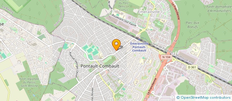 localisation de l'entreprise MONSIEUR OLIVIER CHABIN à PONTAULT-COMBAULT