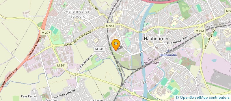 localisation de l'entreprise MONSIEUR OLIVIER CHABROLLES  HAUBOURDIN