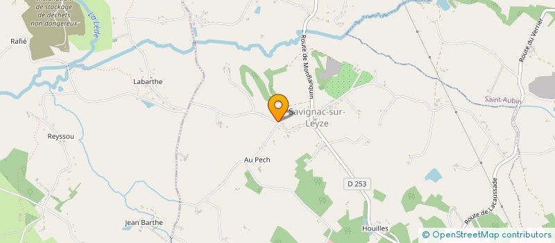 localisation de l'entreprise MONSIEUR OLIVIER CHABROT à SAVIGNAC-SUR-LEYZE