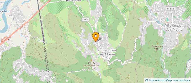 localisation de l'entreprise MONSIEUR OLIVIER CHADAR  MONTESQUIEU-DES-ALBERES