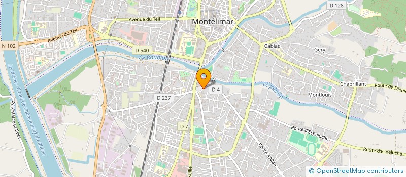 localisation de l'entreprise MONSIEUR OLIVIER CHALAS  MONTELIMAR