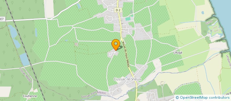 localisation de l'entreprise MONSIEUR OLIVIER CHALAUD à CUSSAC-FORT-MEDOC