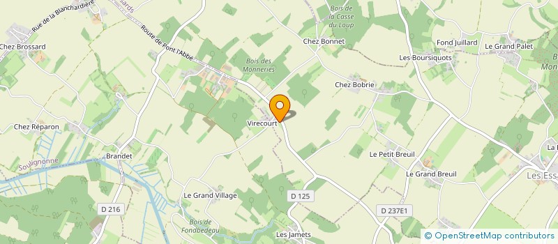 localisation de l'entreprise MONSIEUR OLIVIER CHAMBERT  LES ESSARDS