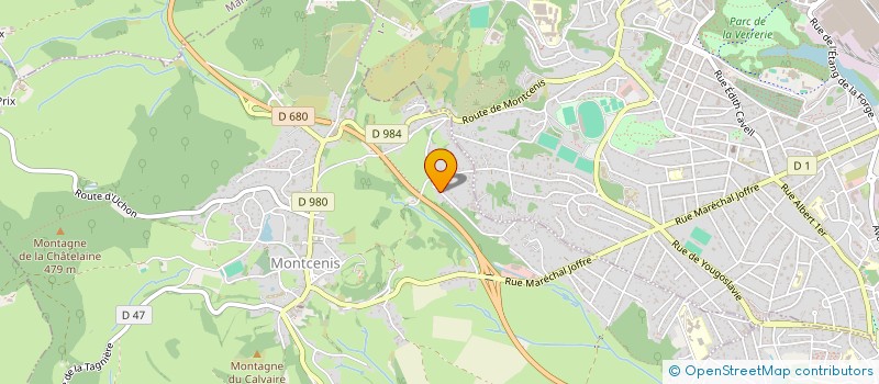 localisation de l'entreprise MONSIEUR OLIVIER CHAMBON  MONTCENIS