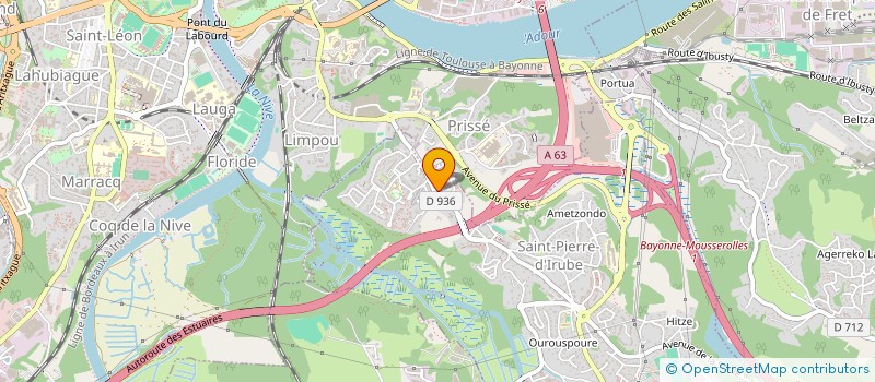 localisation de l'entreprise MONSIEUR OLIVIER CHAMBRES  SAINT-PIERRE-D'IRUBE