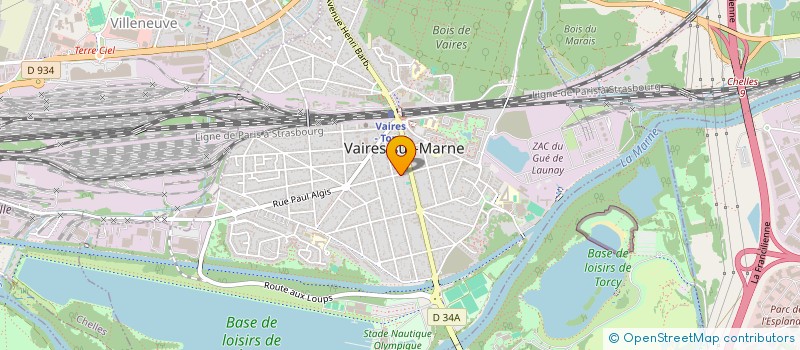 localisation de l'entreprise MONSIEUR OLIVIER CHAMPAGNE  VAIRES-SUR-MARNE