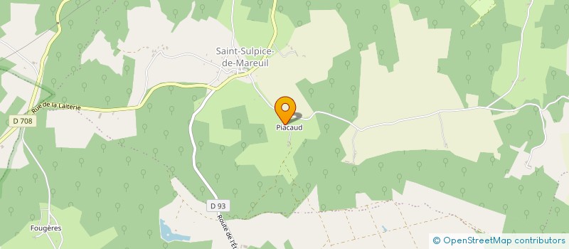 localisation de l'entreprise MONSIEUR OLIVIER CHAMPARNAUD  MAREUIL EN PERIGORD