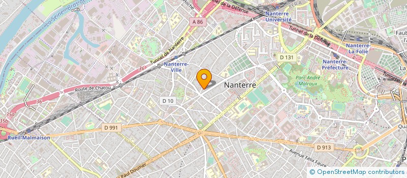 localisation de l'entreprise MONSIEUR OLIVIER CHAMPION à NANTERRE