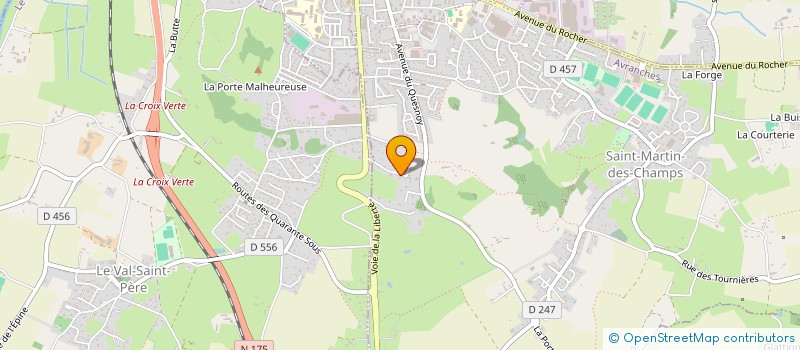 localisation de l'entreprise MONSIEUR OLIVIER CHAMPION  AVRANCHES