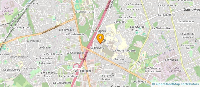 localisation de l'entreprise MONSIEUR OLIVIER CHAMPY  CHAMBRAY-LES-TOURS