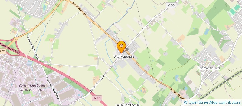 localisation de l'entreprise MONSIEUR OLIVIER CHAON  LA CHAPELLE-D'ARMENTIERES