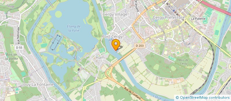 localisation de l'entreprise MONSIEUR OLIVIER CHAP  CERGY