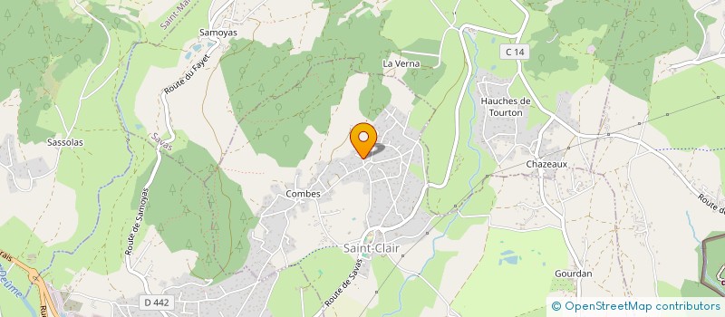 localisation de l'entreprise MONSIEUR OLIVIER CHAPON  SAINT-CLAIR