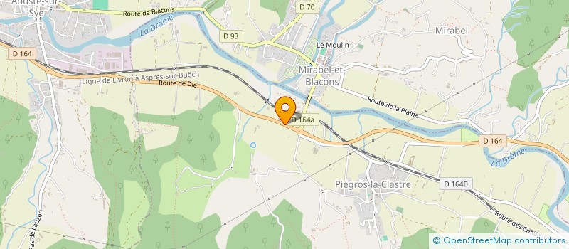 localisation de l'entreprise MONSIEUR OLIVIER CHAPON  PIEGROS-LA-CLASTRE