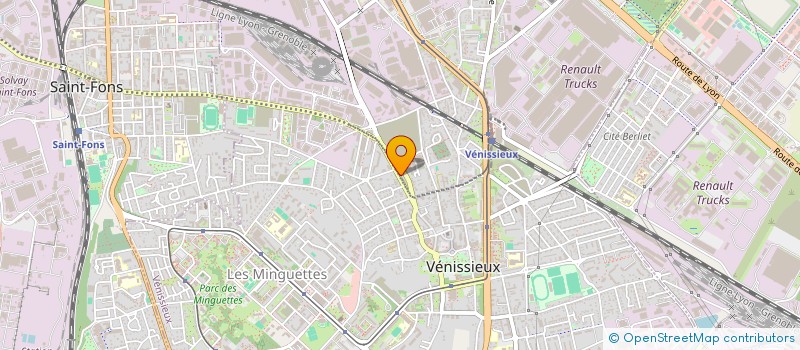 localisation de l'entreprise MONSIEUR OLIVIER CHARDONNET  VENISSIEUX