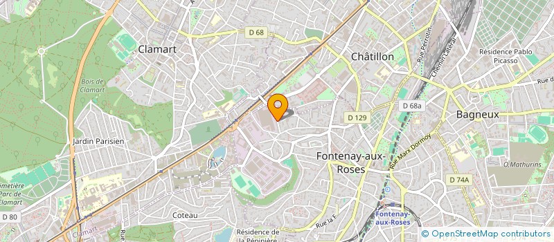 localisation de l'entreprise MONSIEUR OLIVIER CHARDOT à FONTENAY-AUX-ROSES