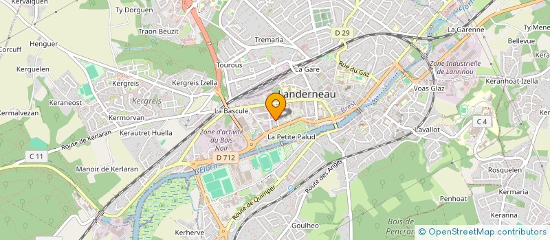 localisation de l'entreprise MONSIEUR OLIVIER CHARLERY  LANDERNEAU