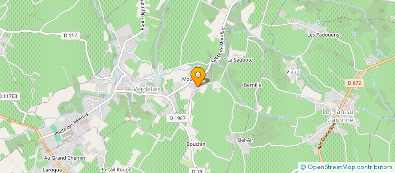 localisation de l'entreprise MONSIEUR OLIVIER CHARRON  VERDELAIS