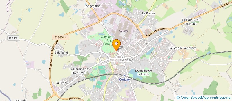 localisation de l'entreprise MONSIEUR OLIVIER CHASSAGRAND  CERIZAY