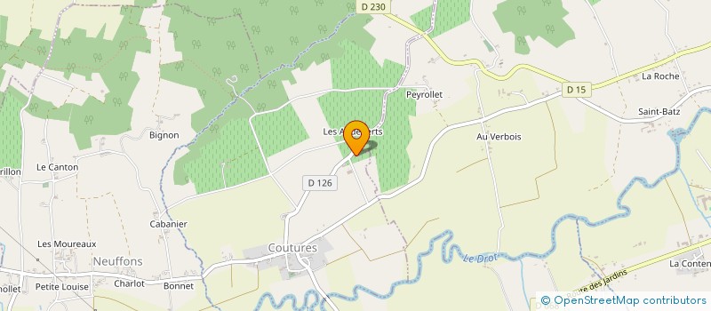 localisation de l'entreprise MONSIEUR OLIVIER CHAULIAC  COUTURES