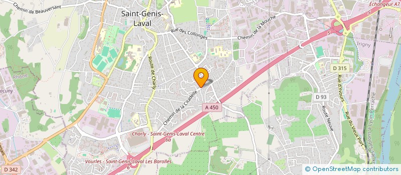 localisation de l'entreprise MONSIEUR OLIVIER CHAURY  SAINT-GENIS-LAVAL