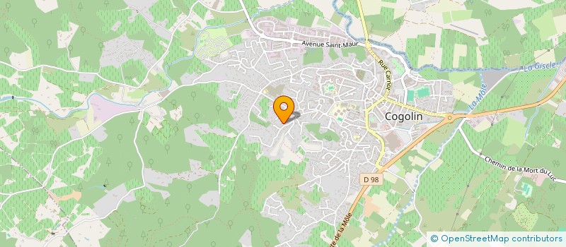 localisation de l'entreprise MONSIEUR OLIVIER CHAUSSET à COGOLIN