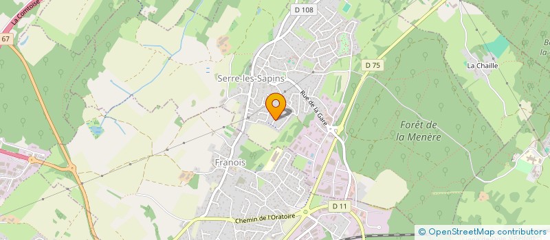 localisation de l'entreprise MONSIEUR OLIVIER CHAUVIN  SERRE-LES-SAPINS