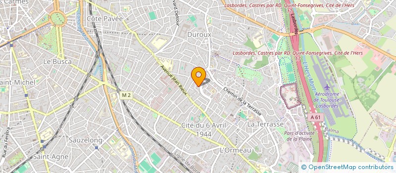 localisation de l'entreprise MONSIEUR OLIVIER CHAVANNE à TOULOUSE