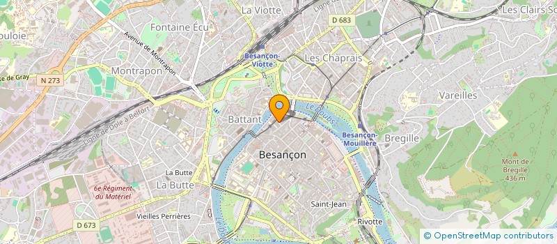 localisation de l'entreprise MONSIEUR OLIVIER CHAVANON à BESANCON