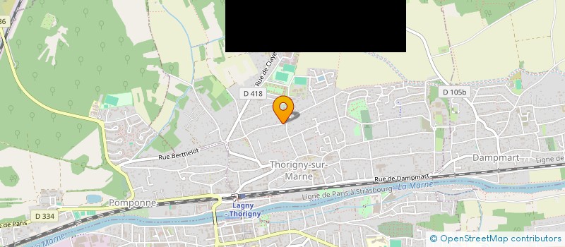 localisation de l'entreprise MONSIEUR OLIVIER CHETIF  THORIGNY-SUR-MARNE