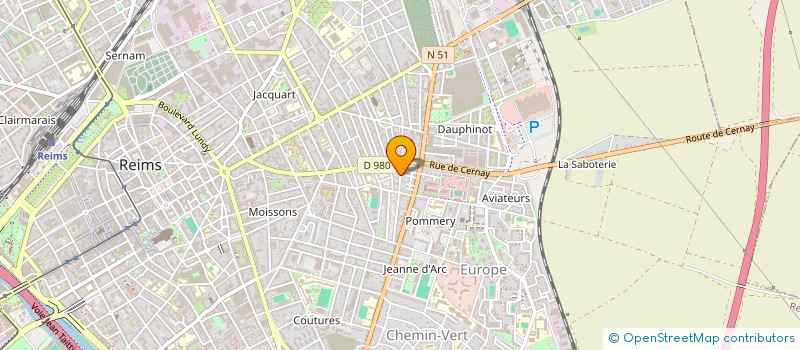localisation de l'entreprise MONSIEUR OLIVIER CHEVALIER  REIMS