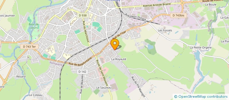 localisation de l'entreprise MONSIEUR OLIVIER CHEVEAU  PARTHENAY