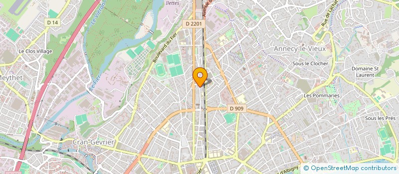 localisation de l'entreprise MONSIEUR OLIVIER CHEVEAUX à ANNECY