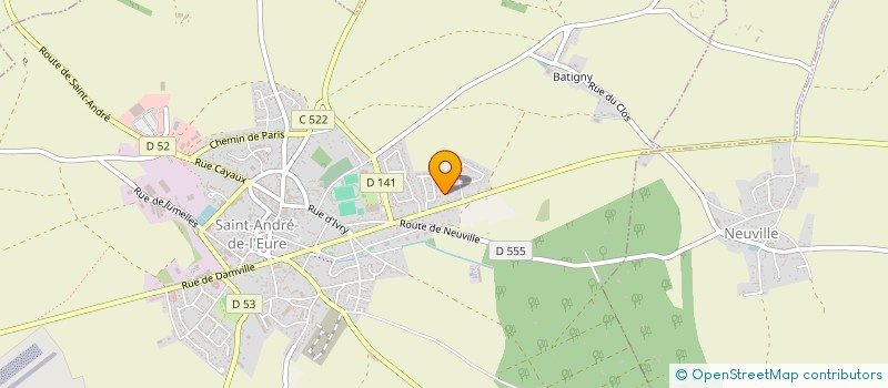 localisation de l'entreprise MONSIEUR OLIVIER CHEVREUIL  SAINT-GONDRAN