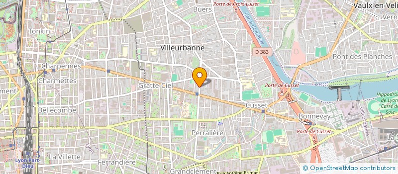 localisation de l'entreprise MONSIEUR OLIVIER CHEVRIER  VILLEURBANNE