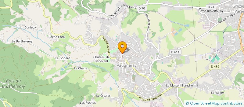 localisation de l'entreprise MONSIEUR OLIVIER CHIANTA BOUCHARD  VAUGNERAY