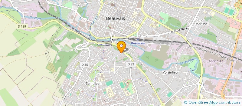 localisation de l'entreprise MONSIEUR OLIVIER CHICARD  BEAUVAIS