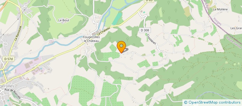 localisation de l'entreprise MONSIEUR OLIVIER CHOLLEY  FOUGEROLLES-SAINT-VALBERT