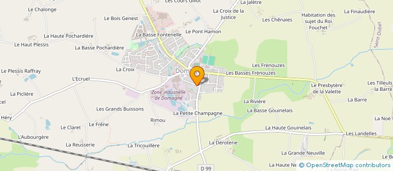 localisation de l'entreprise MONSIEUR OLIVIER CHOTEAU  DOMAGNE