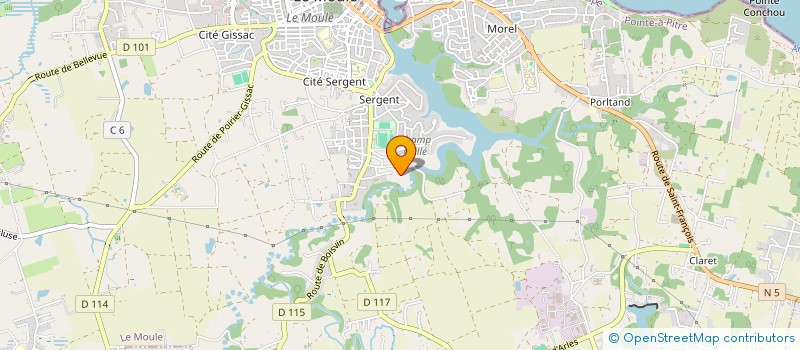 localisation de l'entreprise MONSIEUR OLIVIER CHOURO à LE MOULE