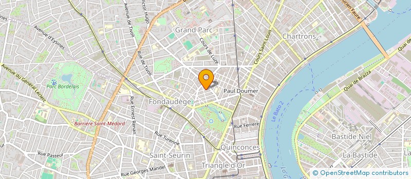 localisation de l'entreprise MONSIEUR OLIVIER CHOUSSAT  BORDEAUX