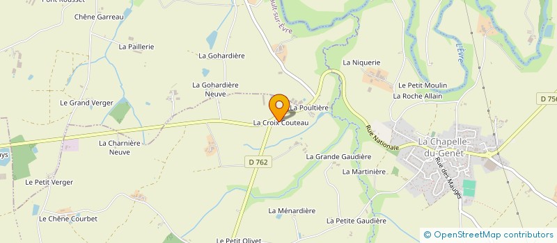 localisation de l'entreprise MONSIEUR OLIVIER CHUPIN  BEAUPREAU-EN-MAUGES