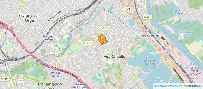 localisation de l'entreprise MONSIEUR OLIVIER CINQUABRE à VIRY-CHATILLON