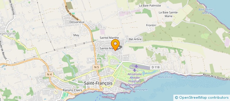 localisation de l'entreprise MONSIEUR OLIVIER CLAIR à SAINT-FRANCOIS