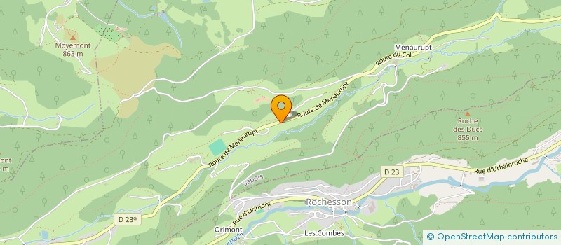 localisation de l'entreprise MONSIEUR OLIVIER CLAUDON  SAPOIS