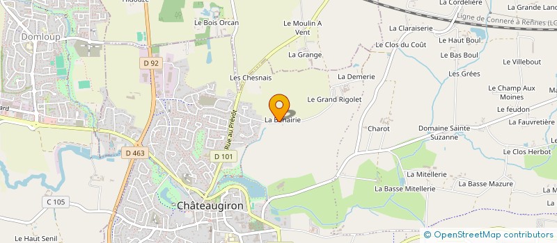 localisation de l'entreprise MONSIEUR OLIVIER CLECH à CHATEAUGIRON