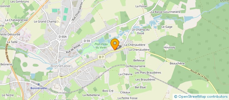 localisation de l'entreprise MONSIEUR OLIVIER CLEMENT à BONNETABLE