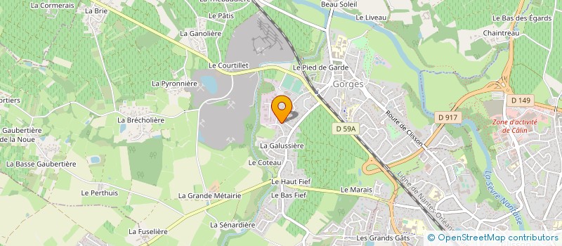 localisation de l'entreprise MONSIEUR OLIVIER CLENET à GORGES