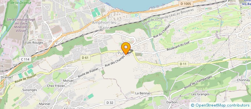 localisation de l'entreprise MONSIEUR OLIVIER CLOPPET  PUBLIER